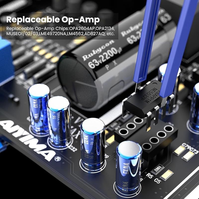 AIYIMA A07 MAX HIFI パワーアンプ 2チャンネルホームオーディオ