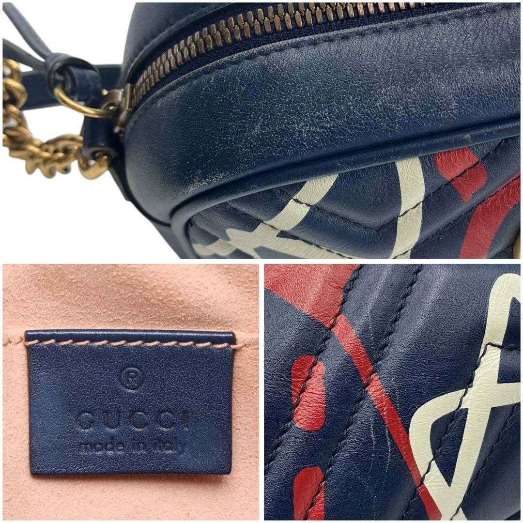 ⭐️美品⭐️ グッチ GGマーモント ゴースト チェーン ショルダー