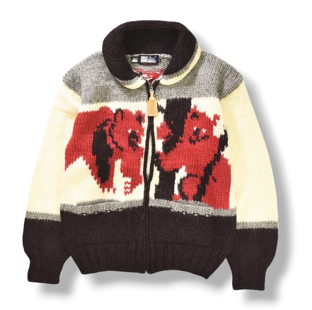 90s ヴィンテージ ファーストダウン FIRSTDOWN PURE NEW WOOL ジップ