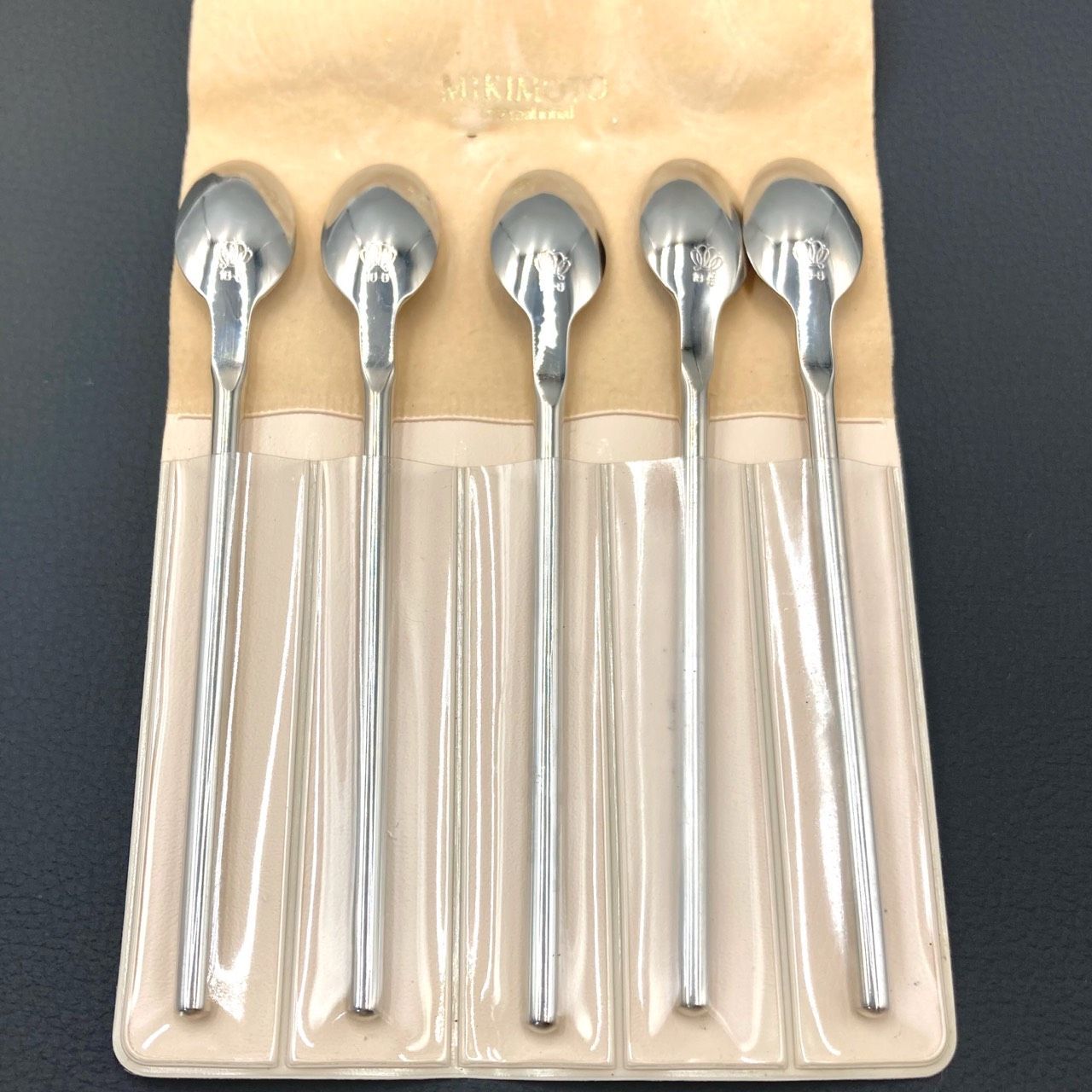 MIKIMOTO 半貴石付きスプーン 5本セット MIKIMOTO 半貴石付きスプーン