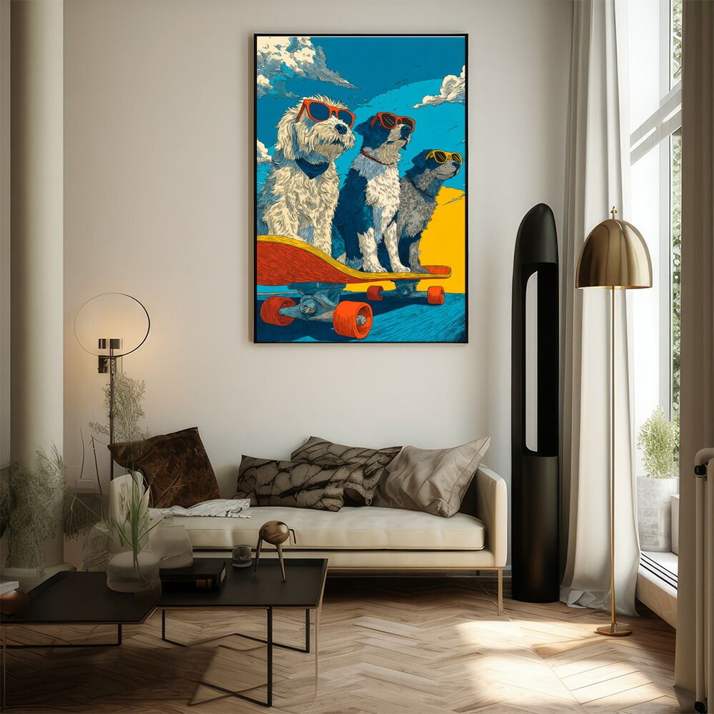 額装品/Family Dog/ケーシー・シンプソン/アート/ポスター/インテリア