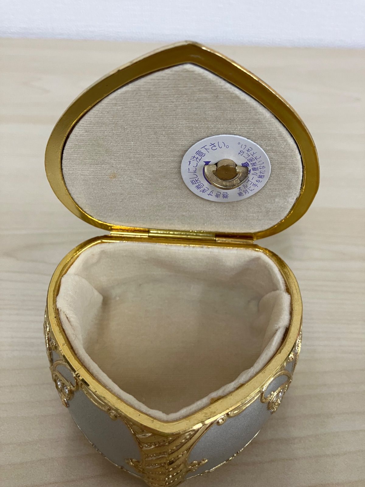 P/スワロフスキーアンチモニー オルゴール 宝石箱 合計4個