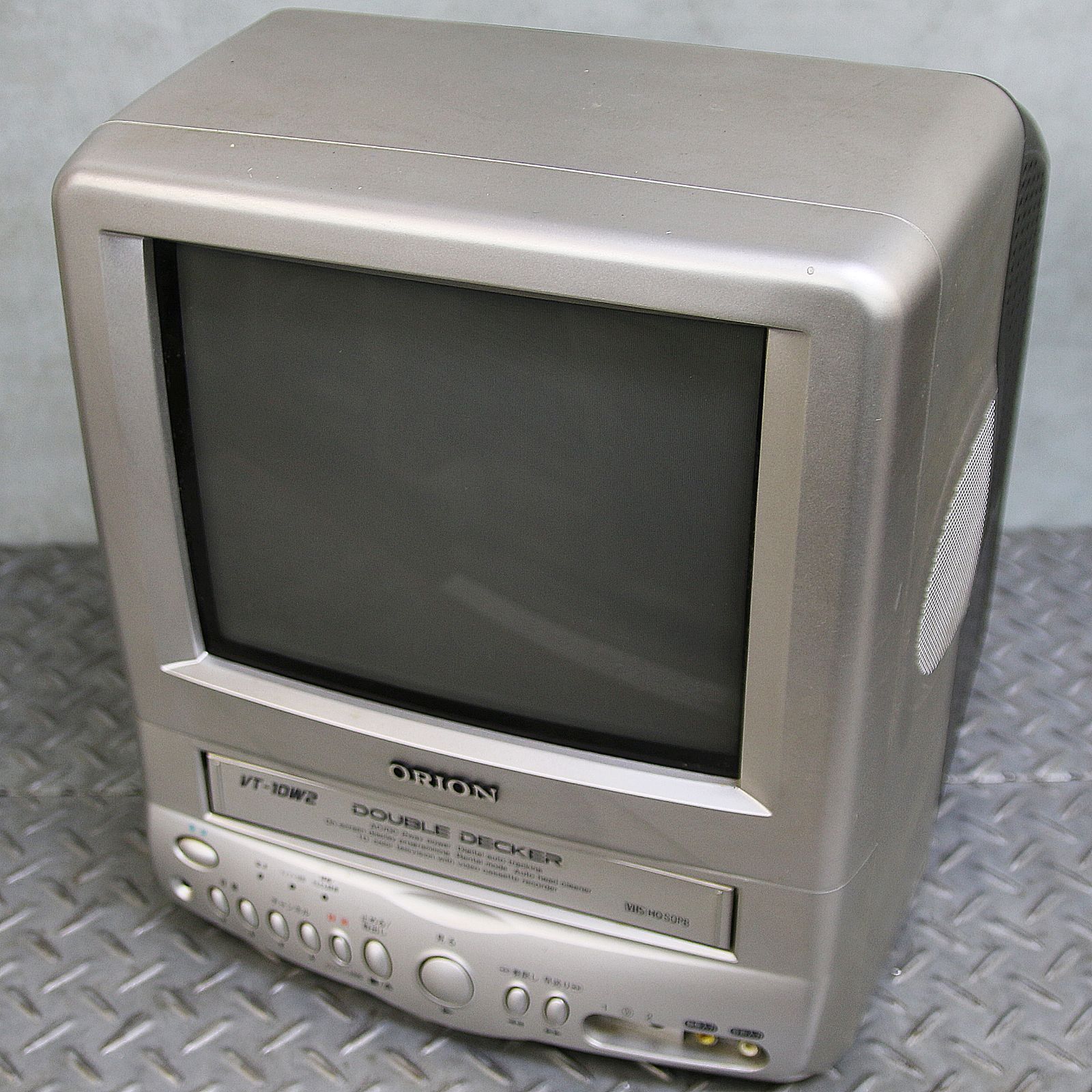 新潟発 オリオン ビデオ付10型カラーテレビ VT-10W2 02年製 100V 50