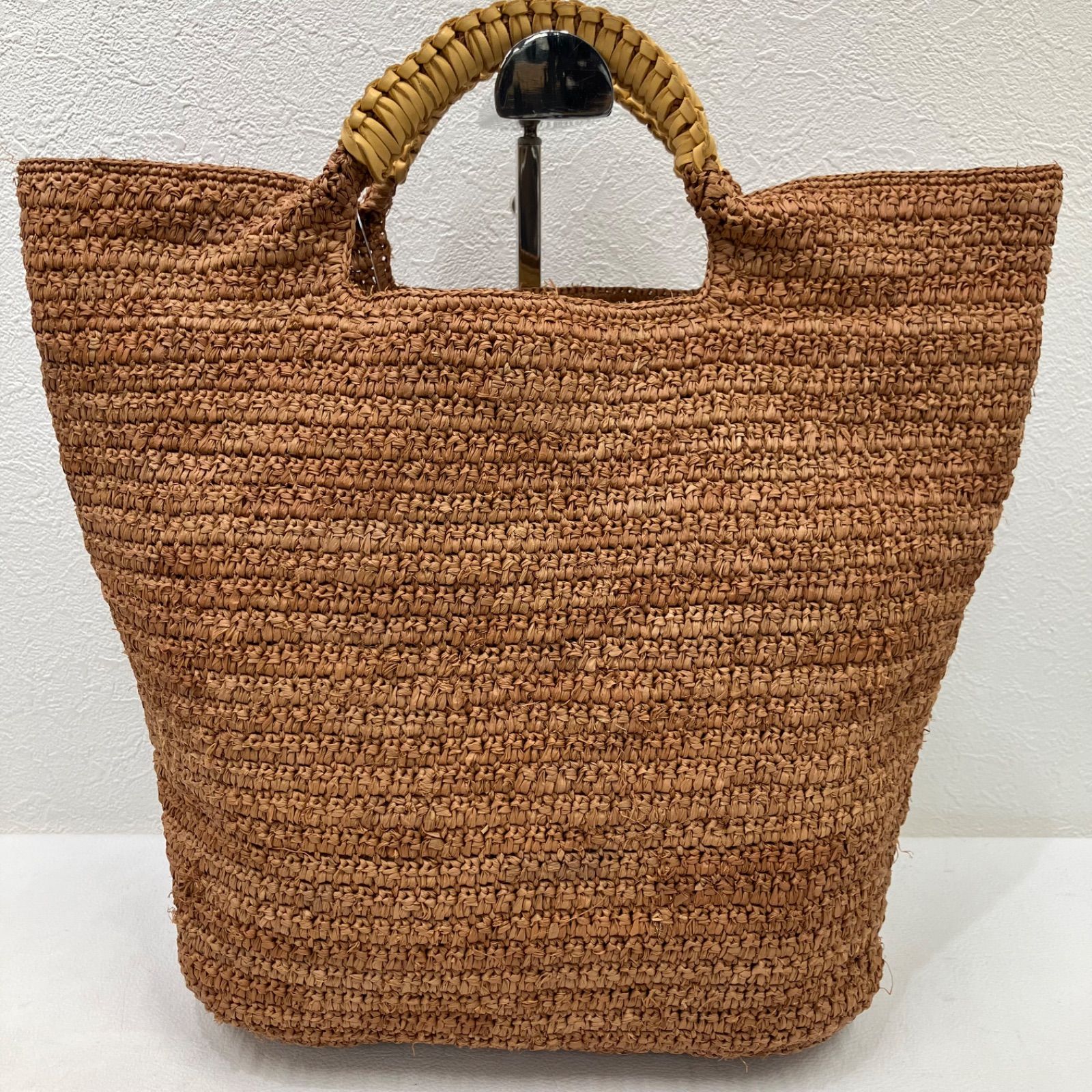 Y8717 HELEN KAMINSKI ヘレンカミンスキー ハンドバッグ ラフィア