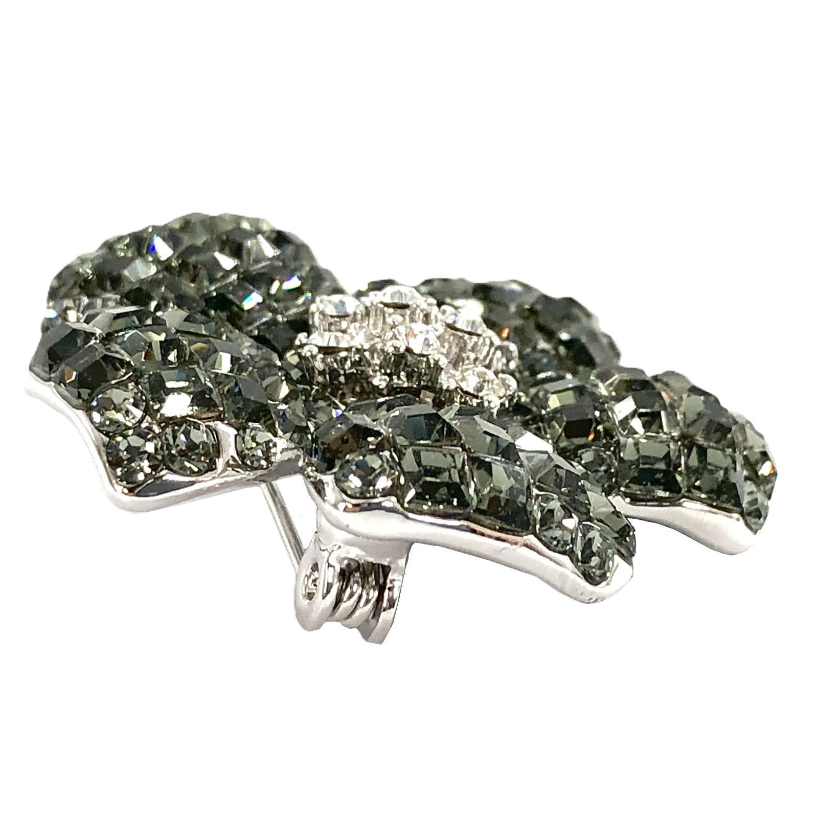 フォクシーブローチ FOXEY(フォクシー) ブローチ - シルバー×ネイビー