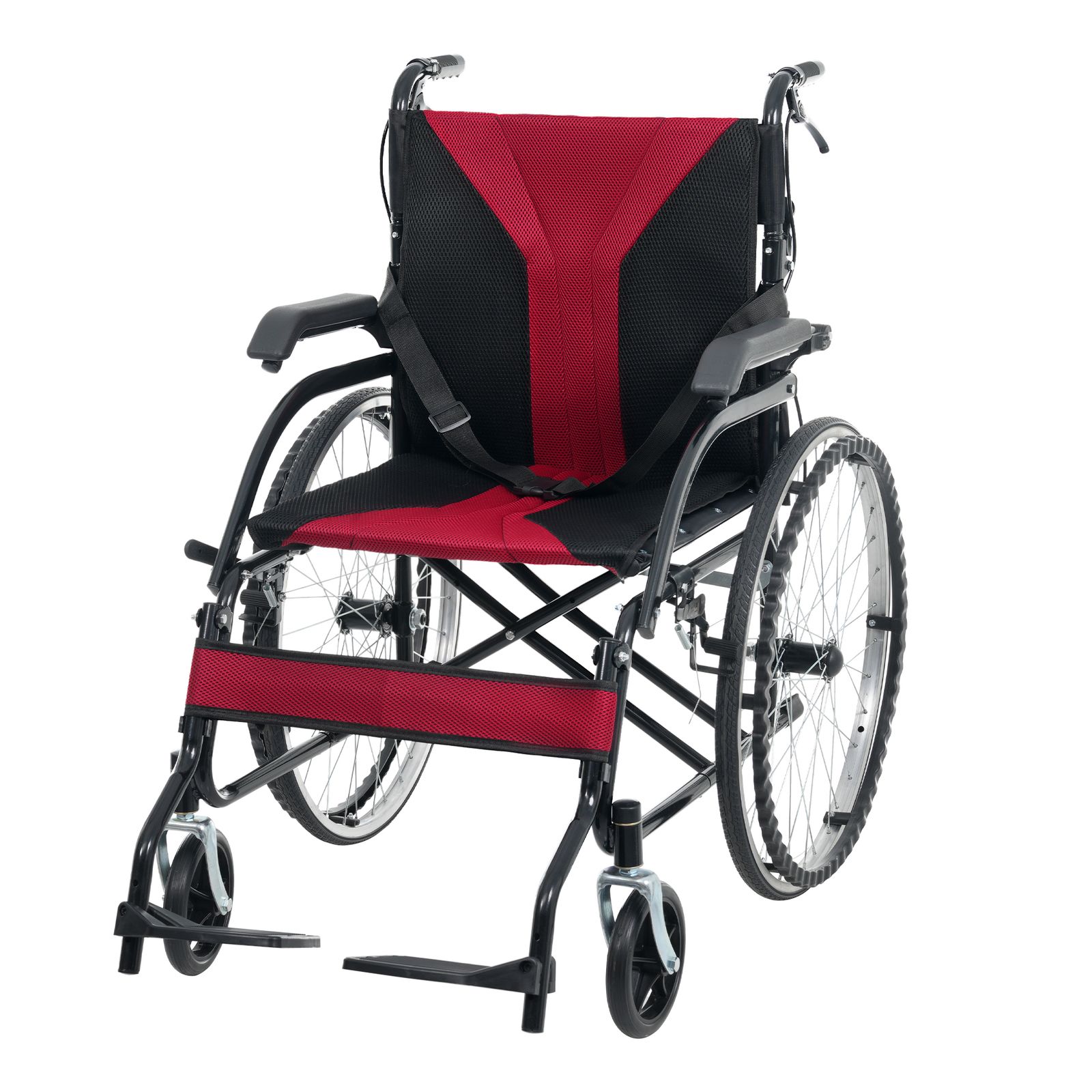 2026新作」車椅子 車いす 1台2役 自走介助兼用 自立可能 57cm大径鋼線