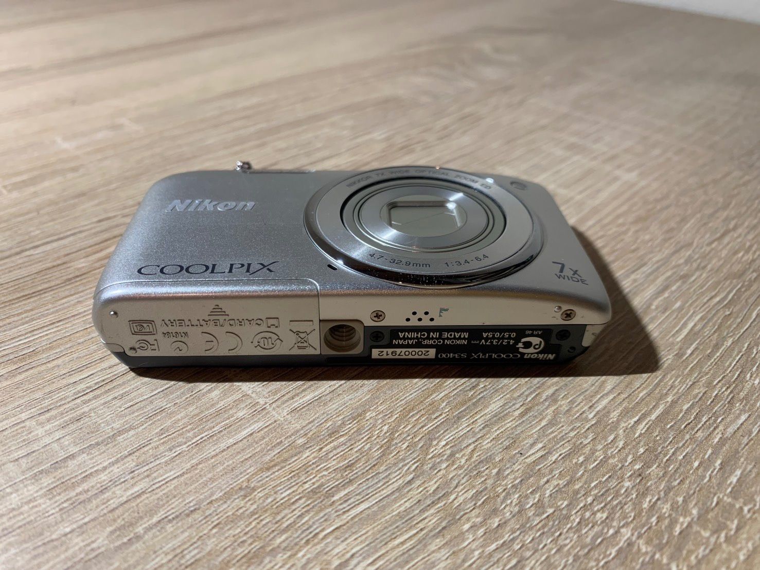 8418 Nikon COOLPIX S3400 シルバー デジカメ 動作確認済み - メルカリ