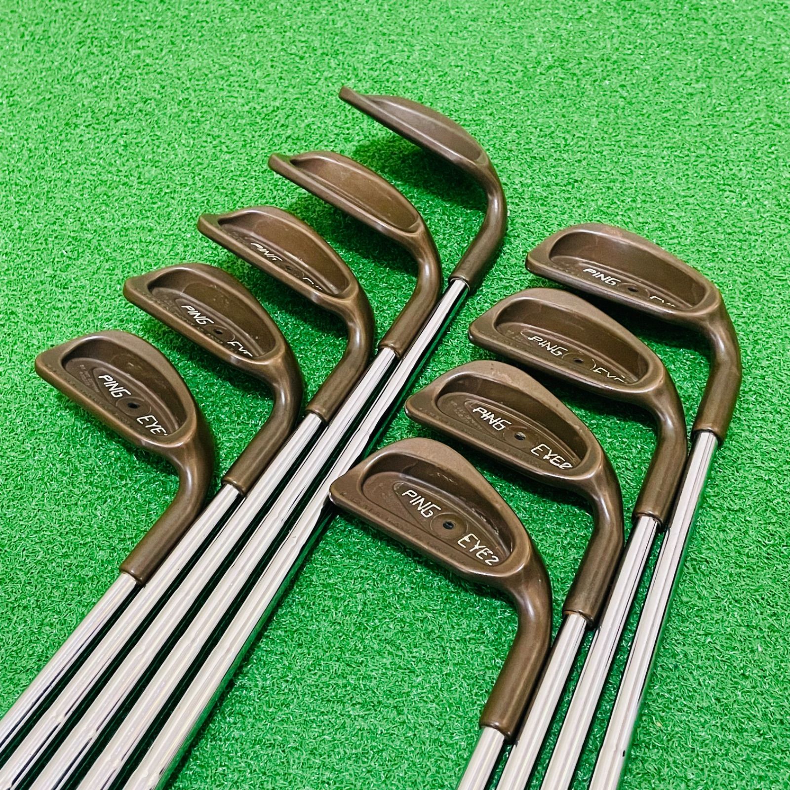 9673 PING EYE2 ピン ベリリウムカッパー 黒ドット アイアン9本セット