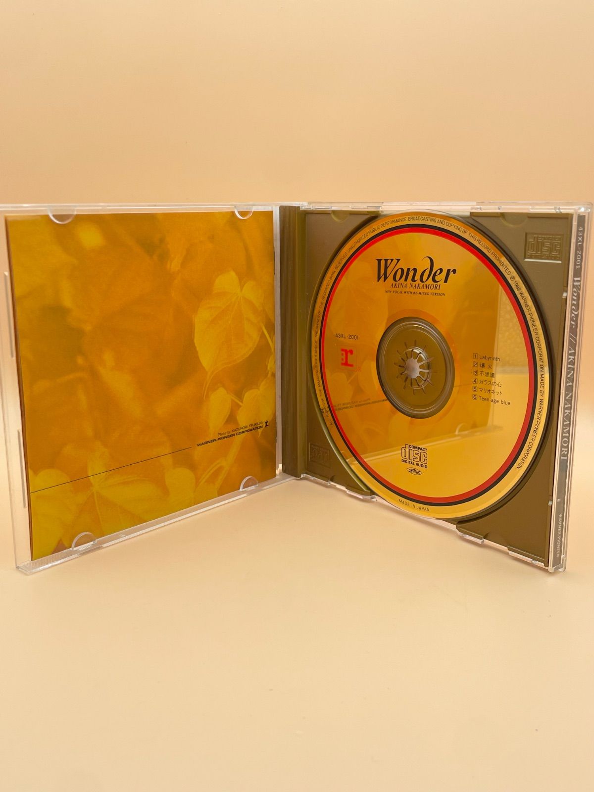 帯付 完全限定盤 中森明菜 CD 24K 蒸着 Gold ゴールド ディスク Wander