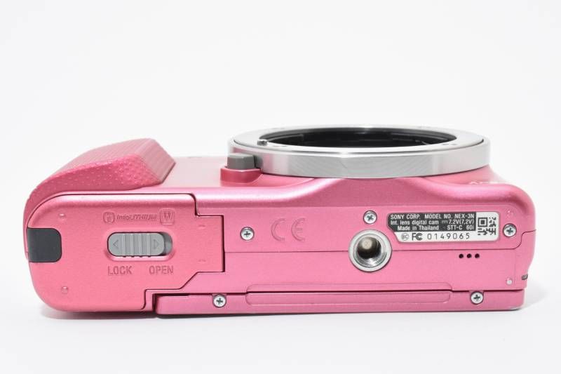 実用光学美品】Sony ソニー NEX-3N ボディ ピンク シャッター数7687枚