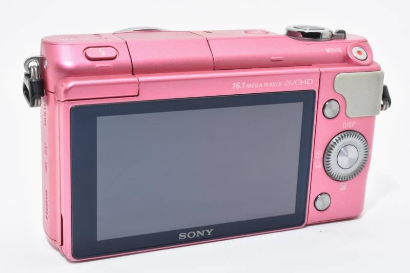 実用光学美品】Sony ソニー NEX-3N ボディ ピンク シャッター数7687枚