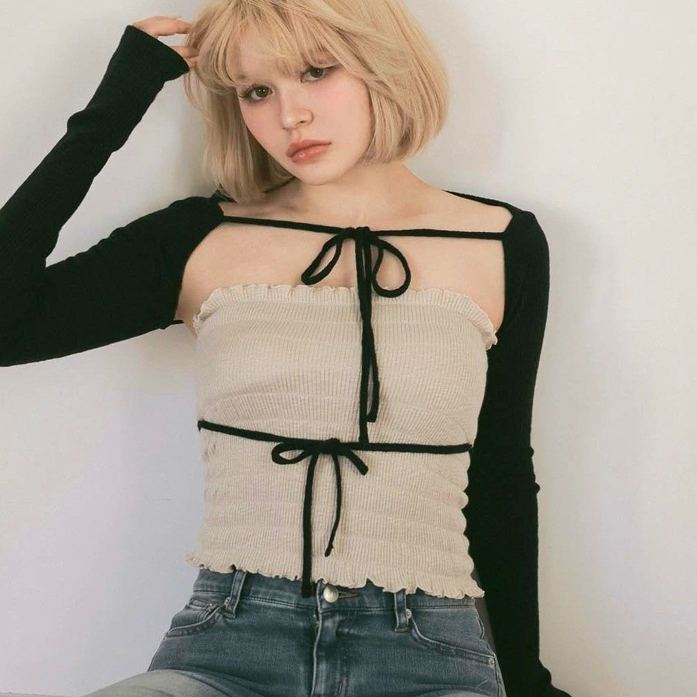 2181 【完売品】ANDMARY アンドマリー Mei shirring tops メイ