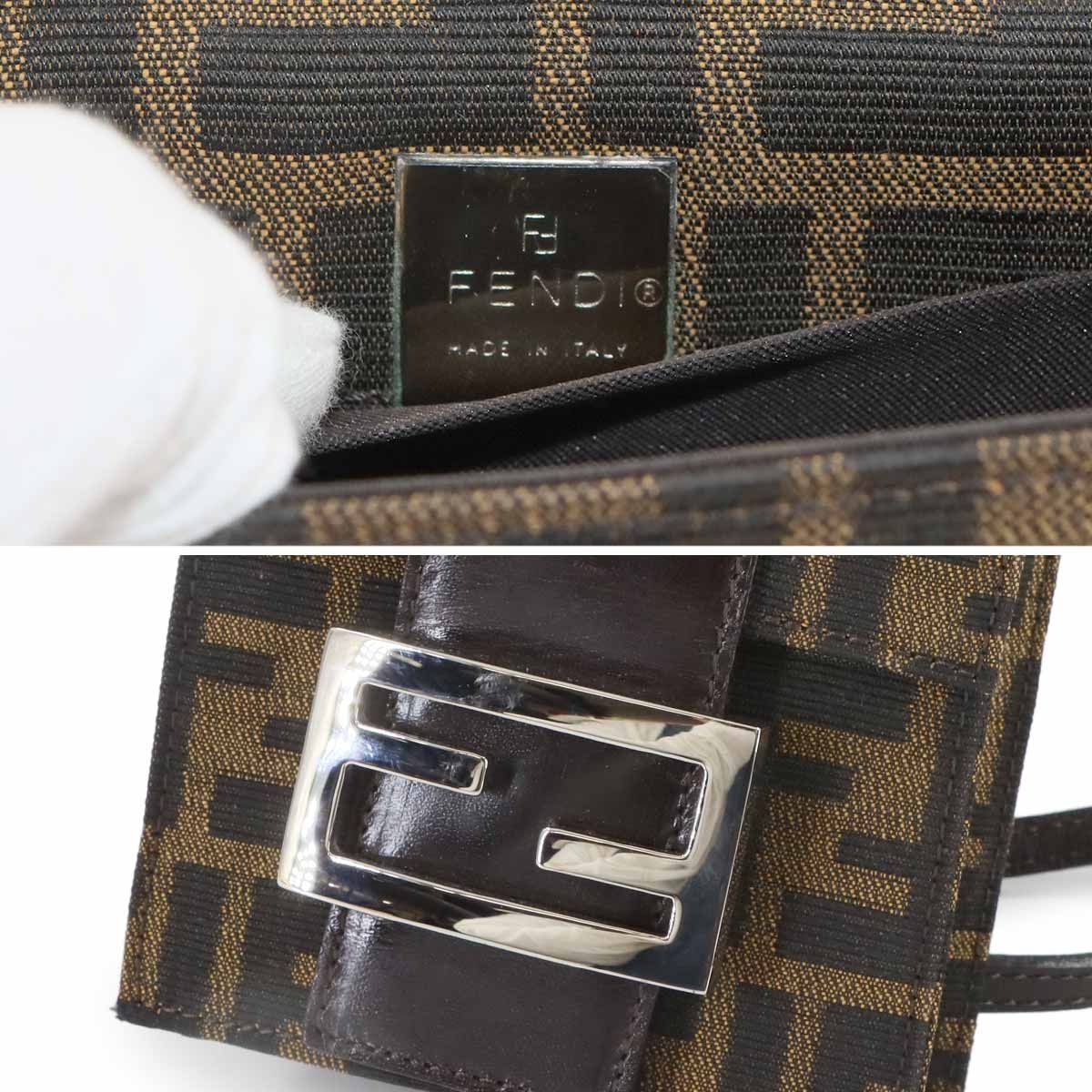 新品同様 フェンディ FENDI ズッカ ショルダー バッグ キャンバス