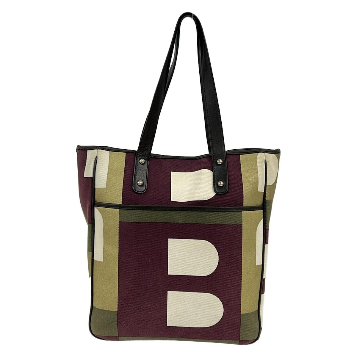 BALLY(バリー) トートバッグ ビジーB ボルドー×ゴールド×マルチ レザー