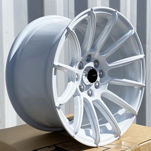 ホワイトカラー 15×8.25J +20 PCD 100 114.3 4穴 15インチホイール4本