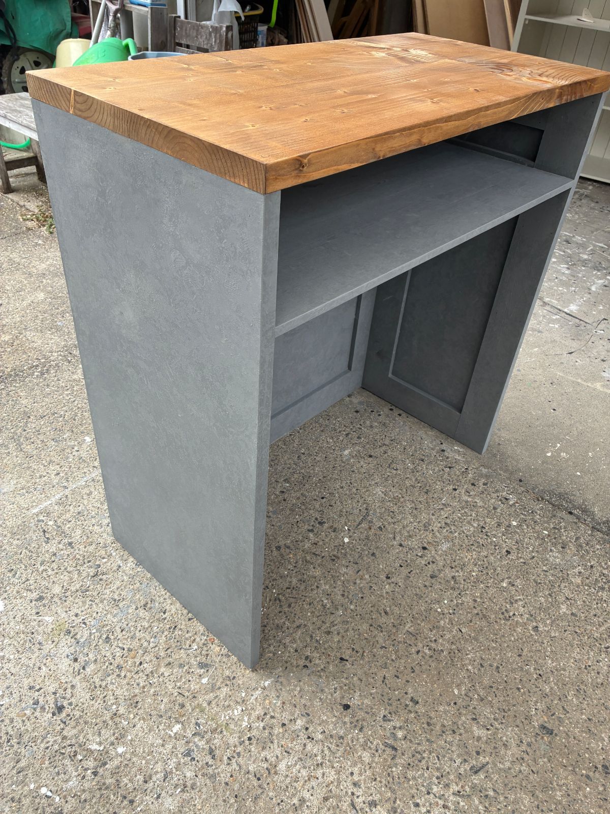 受注製作】箱型；天板ミディアム☆グレーストーン柄☆モルタル調