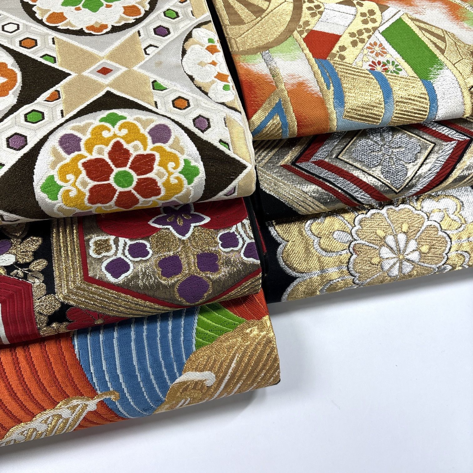 袋帯 6枚 正絹 帯まとめ売り 同梱購入歓迎 リメイク用 着付け練習用