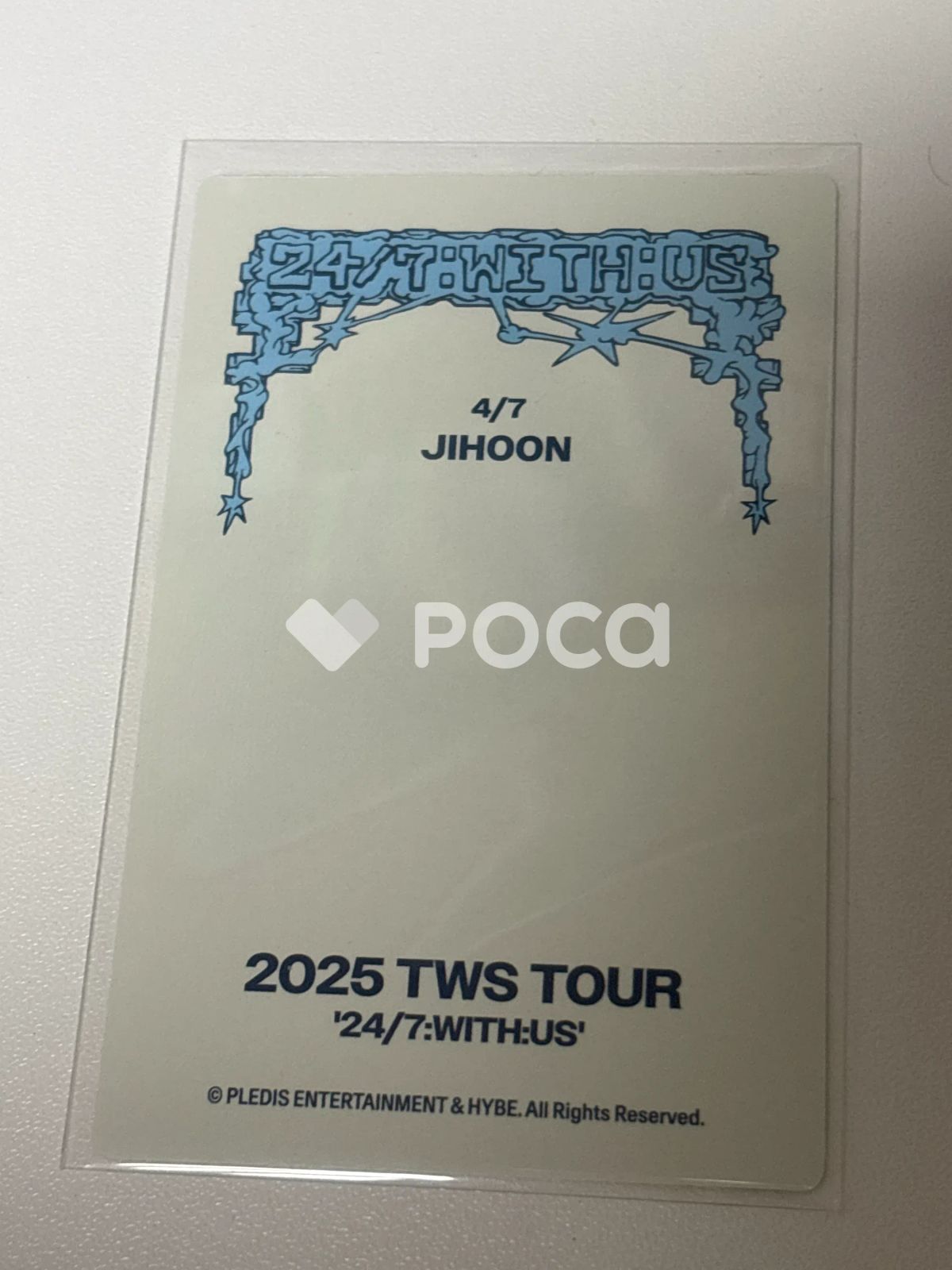 TWS ジフン 2025 TWS TOUR '24/7:WITH:US' IN SEOUL トレーディング