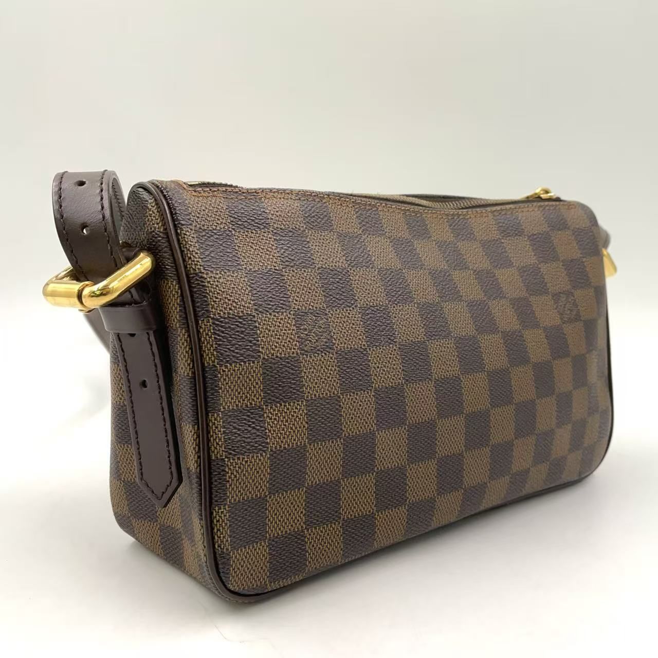 LOUIS VUITTON ラヴェッロGM ダミエエベヌ レザー×PVC ブラウン