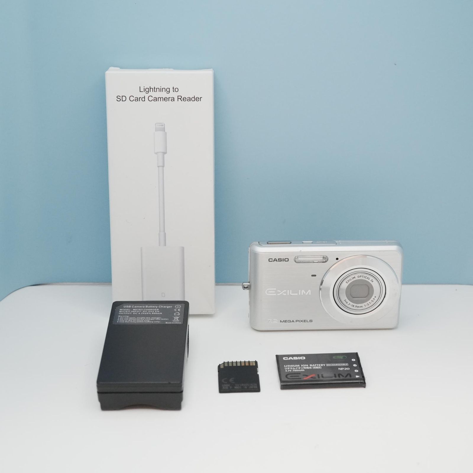 CASIO EXILIM EX-Z77 デジカメ スマホ転送OK フルセット 美品 a5854