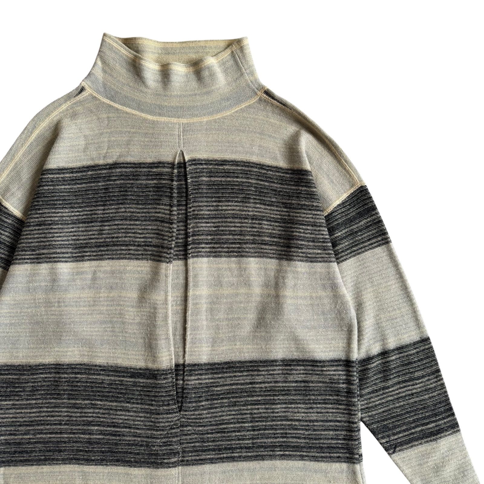 issey miyake / イッセイミヤケ 70's ハイネックセーター ボーダー柄