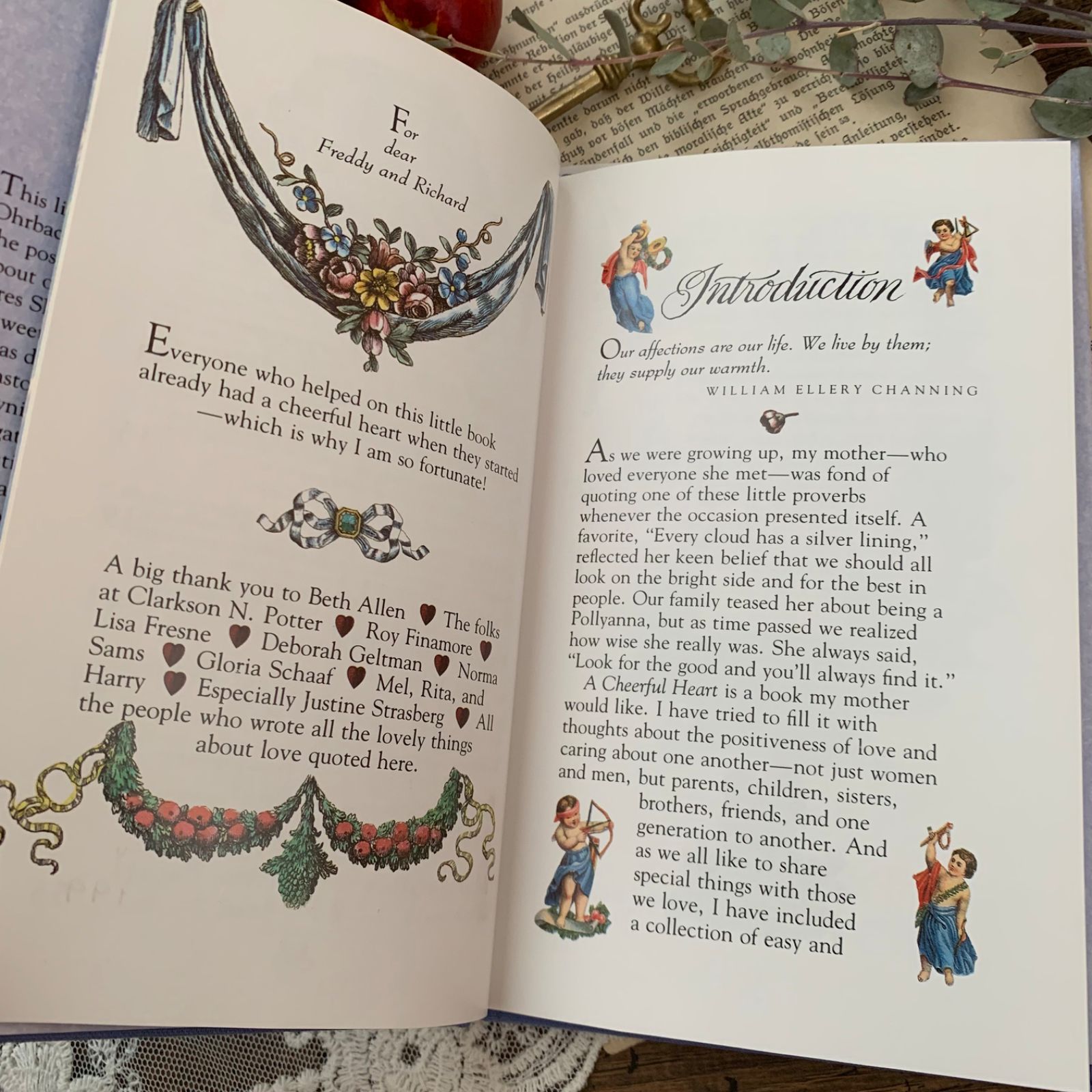 ヴィンテージ 洋書 絵本 1991年 『Cheerful Heart 』詩と名言集