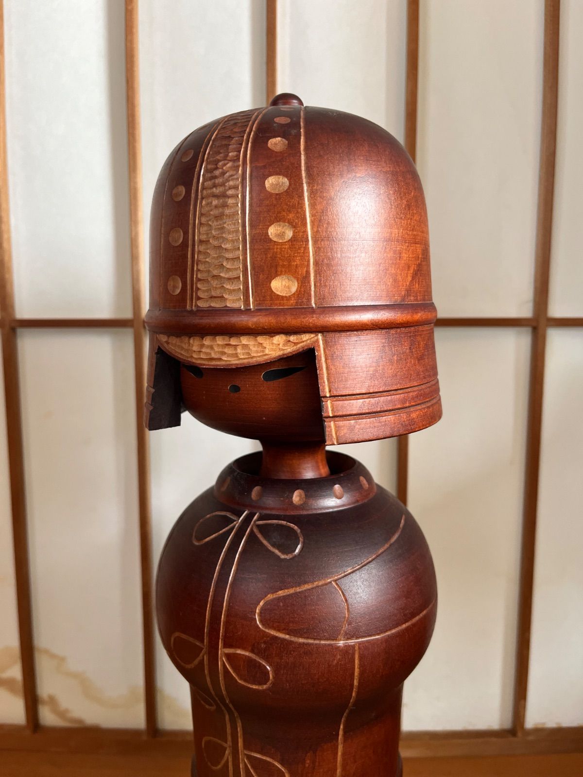 関口三作「武人」内閣総理大臣賞受 賞現代創作こけし - メルカリ