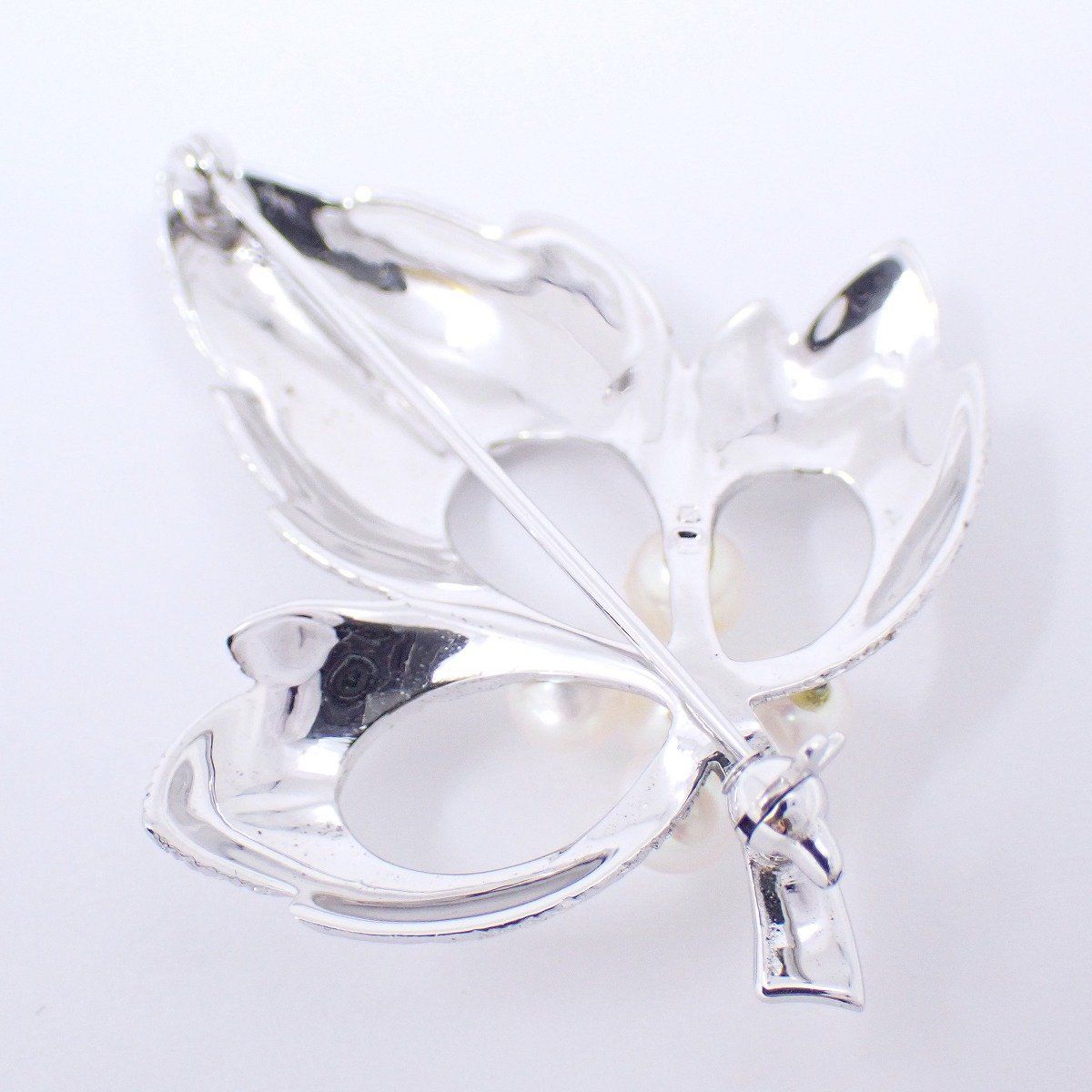 MIKIMOTO ミキモト リーフモチーフ ブローチ ペンダントトップ