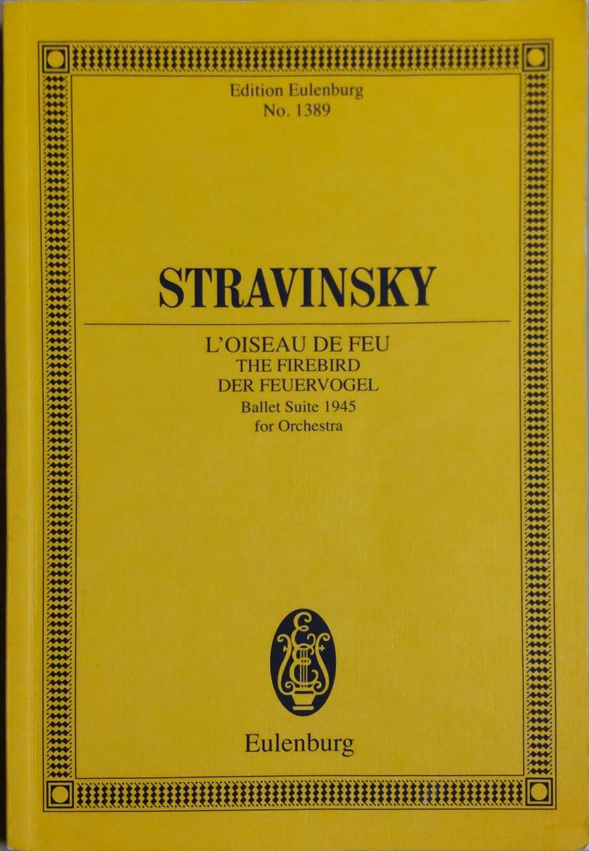 ストラヴィンスキー 火の鳥 (フルスコア) 輸入楽譜 Ballet Suite 1945