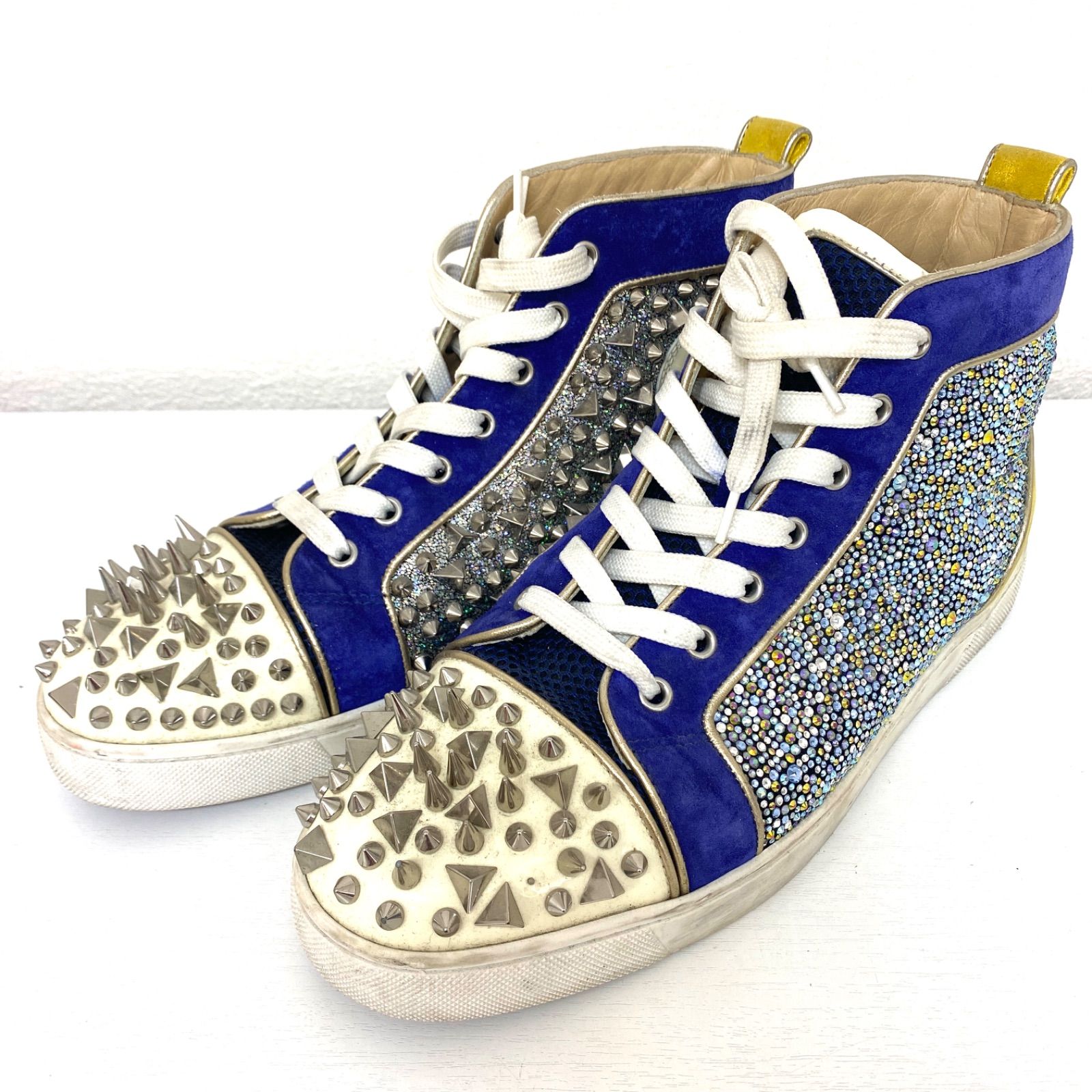 Louboutin ルブタン ハイカットスニーカー スワロフスキー スパイク