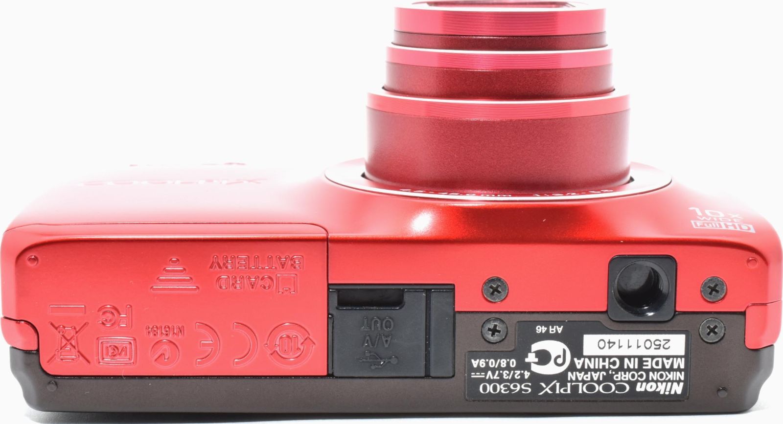 B24[7314A]8 ニコン Nikon COOLPIX S6300 レッド - メルカリ