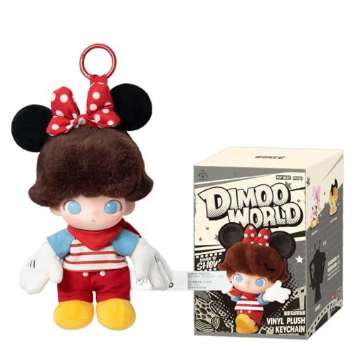 新品 POP MART DIMOO WORLD × DISNEY シリーズ ぬいぐるみキーチェーン