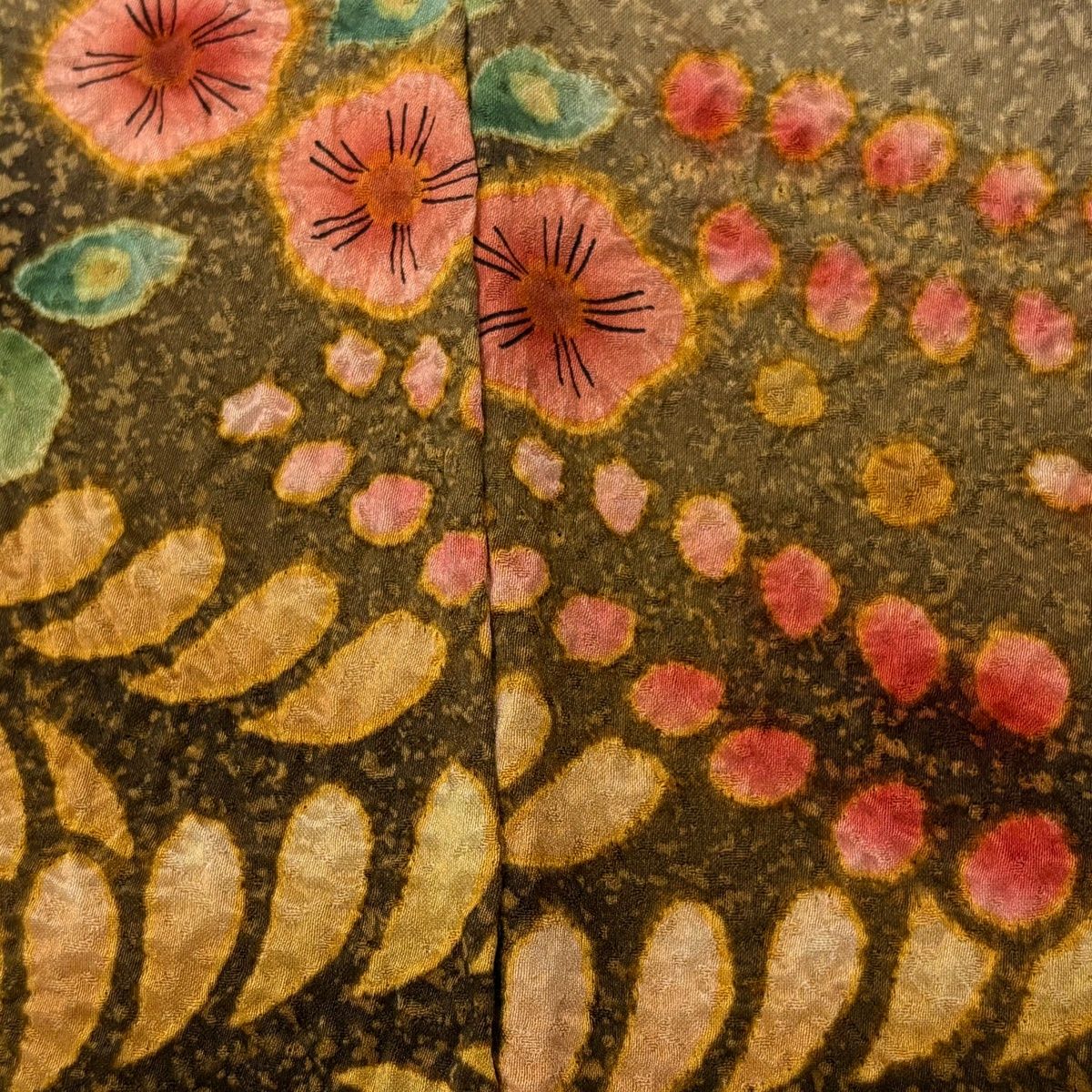 美品】 訪問着 身丈161.5cm 裄丈68cm L 袷 鈴乃屋 草花 染め分け