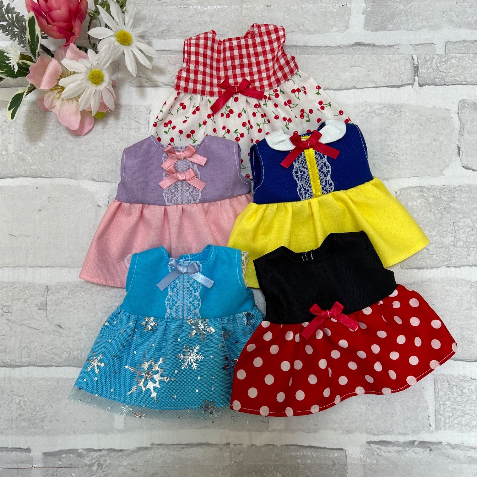 1496.メルちゃん ソランちゃん 服 ワンピース ハンドメイド - メルカリ