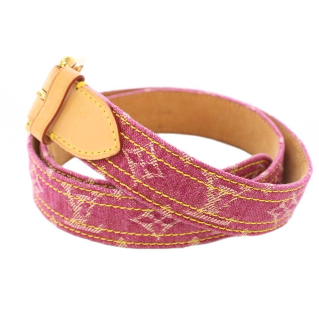 ルイヴィトン LOUIS VUITTON モノグラム デニム サンチュール ベルト