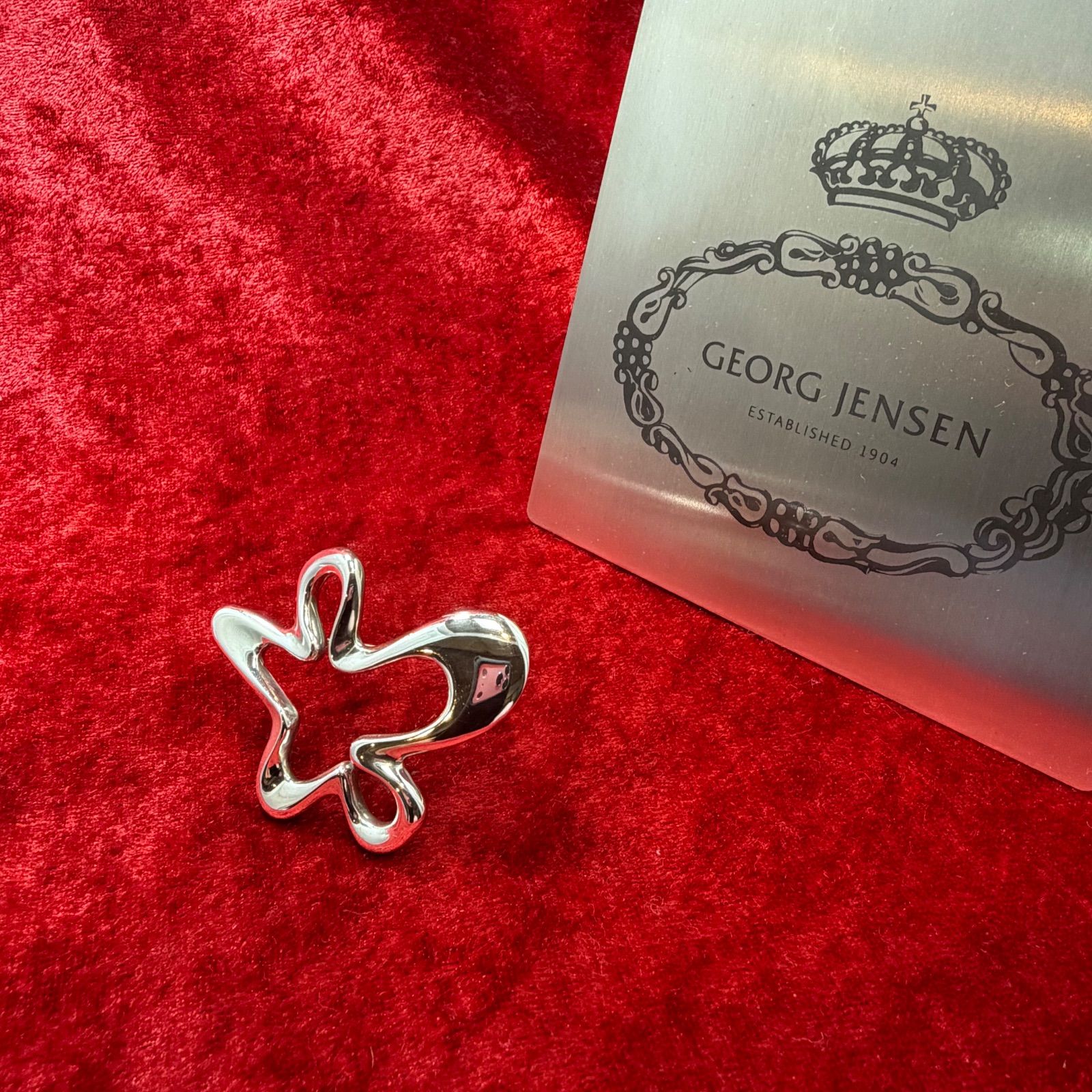 美品 ブローチ スプラッシュ ♯321 ジョージジェンセン/GEORG JENSEN