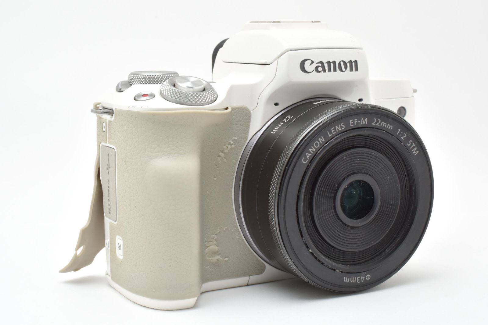 ☆ジャンク☆ キヤノン Canon EOS Kiss M EF-M 22 IS STMホワイト