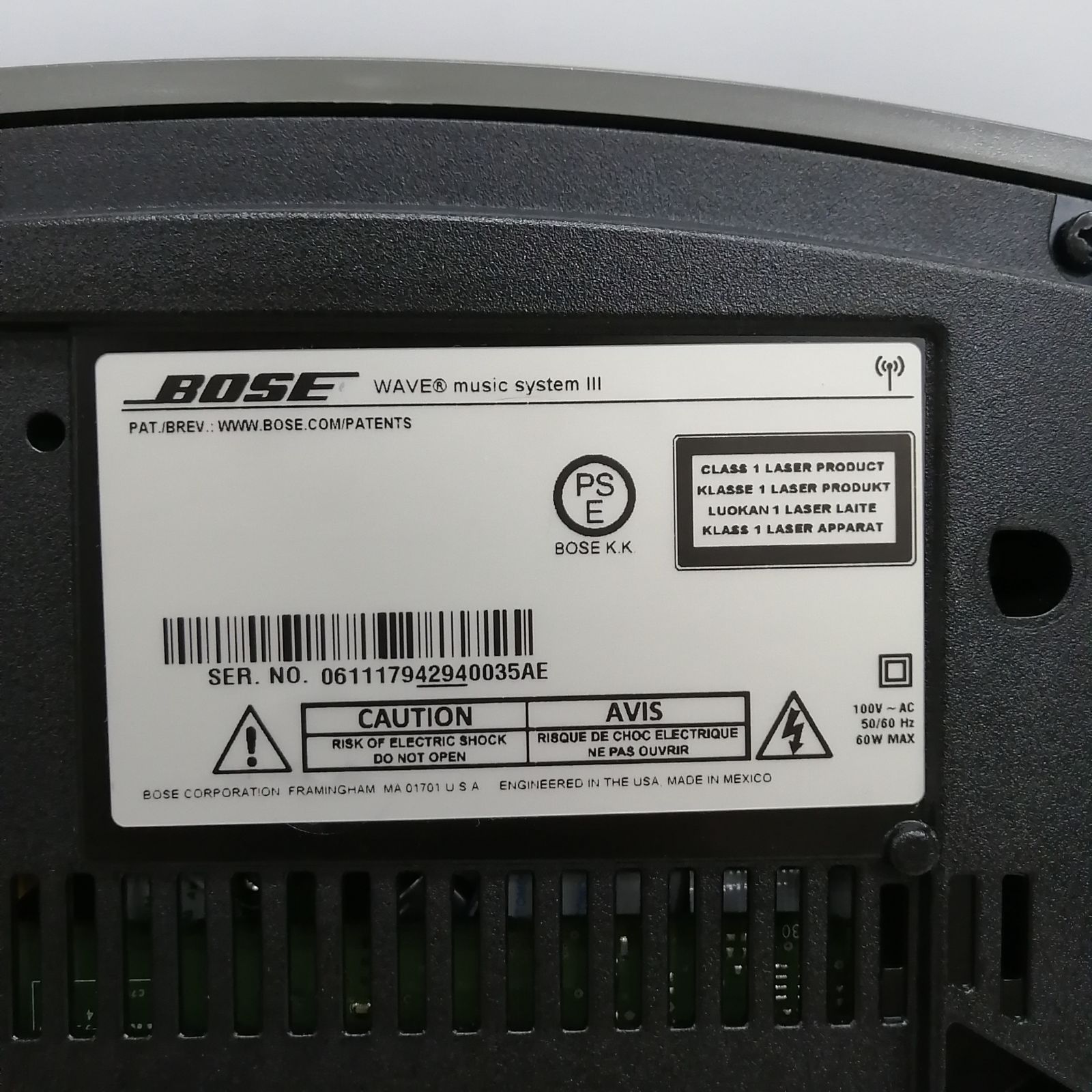 ジャンク】BOSE CDプレーヤー WAVE music system Ⅲ SoundTouch Music