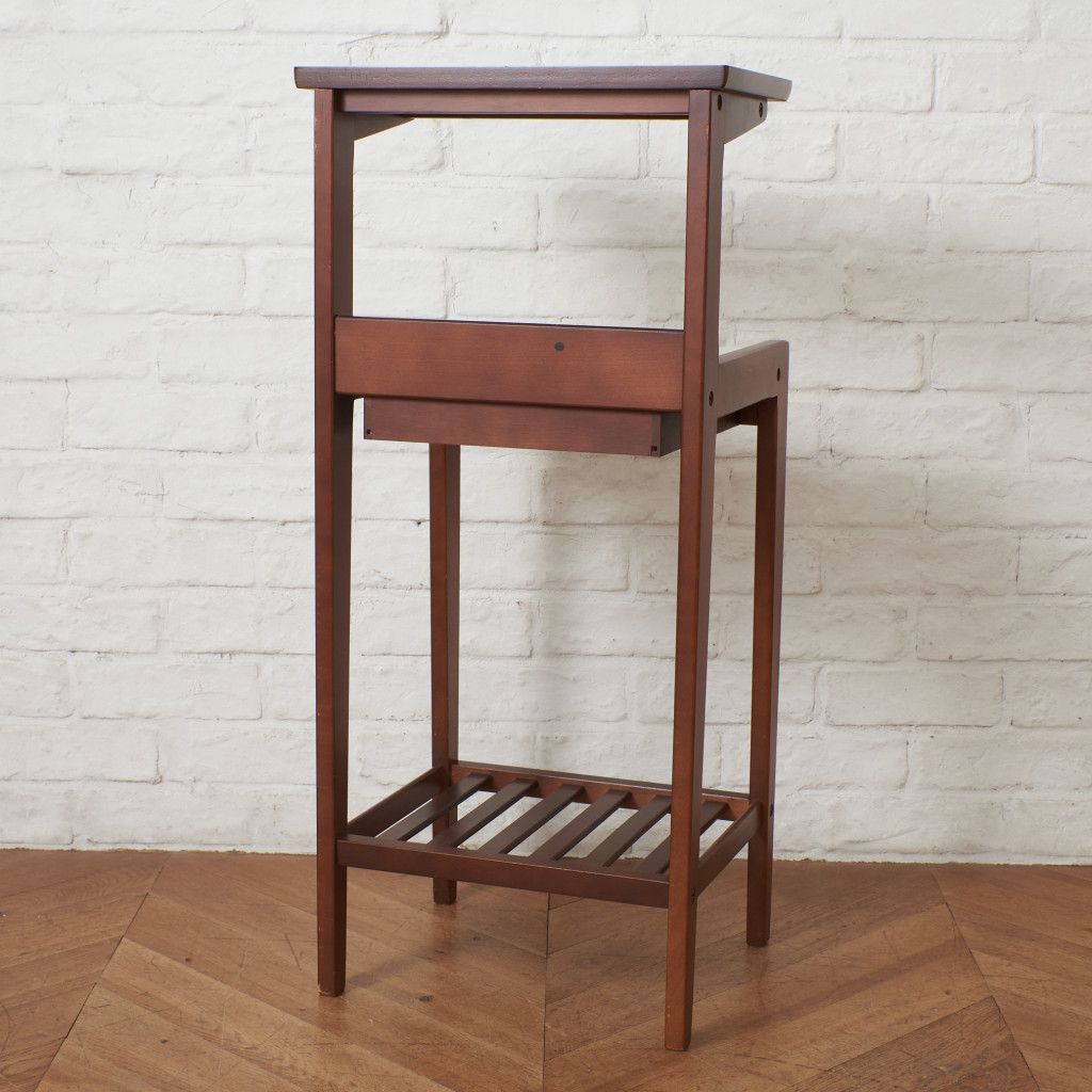 karimoku 60 年代 電話台 サイドテーブル 当時物 オールドカリモク