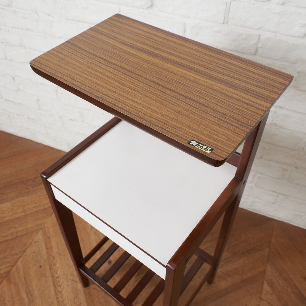 karimoku 60 年代 電話台 サイドテーブル 当時物 オールドカリモク