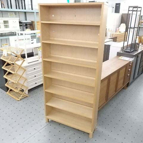 関東圏送料込 無印良品 オーク材薄型ラック ワイド大 奥行22cm 本棚