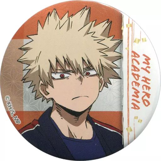 中古】バッジ・ピンズ 爆豪勝己(豪快な手筒花火ver.) 56mm缶バッジ