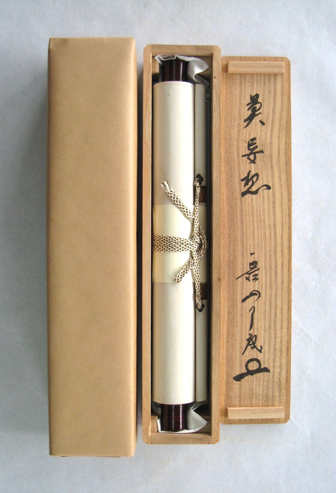 真筆】茶掛け 茶掛 莫妄想◇大徳寺 塔頭徳禅寺 橘 宗義 共箱・タトウ箱