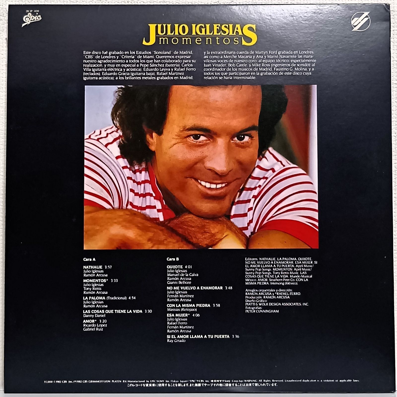 LP(帯付)フリオ・イグレシアス (Julio Iglesias) // 愛の瞬間