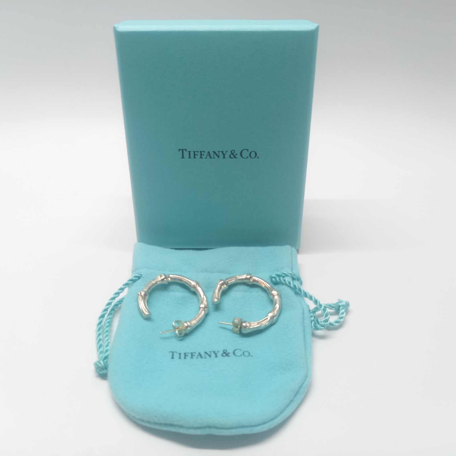ティファニー バンブー フープ ピアス 925 シルバー TIFFANY &Co