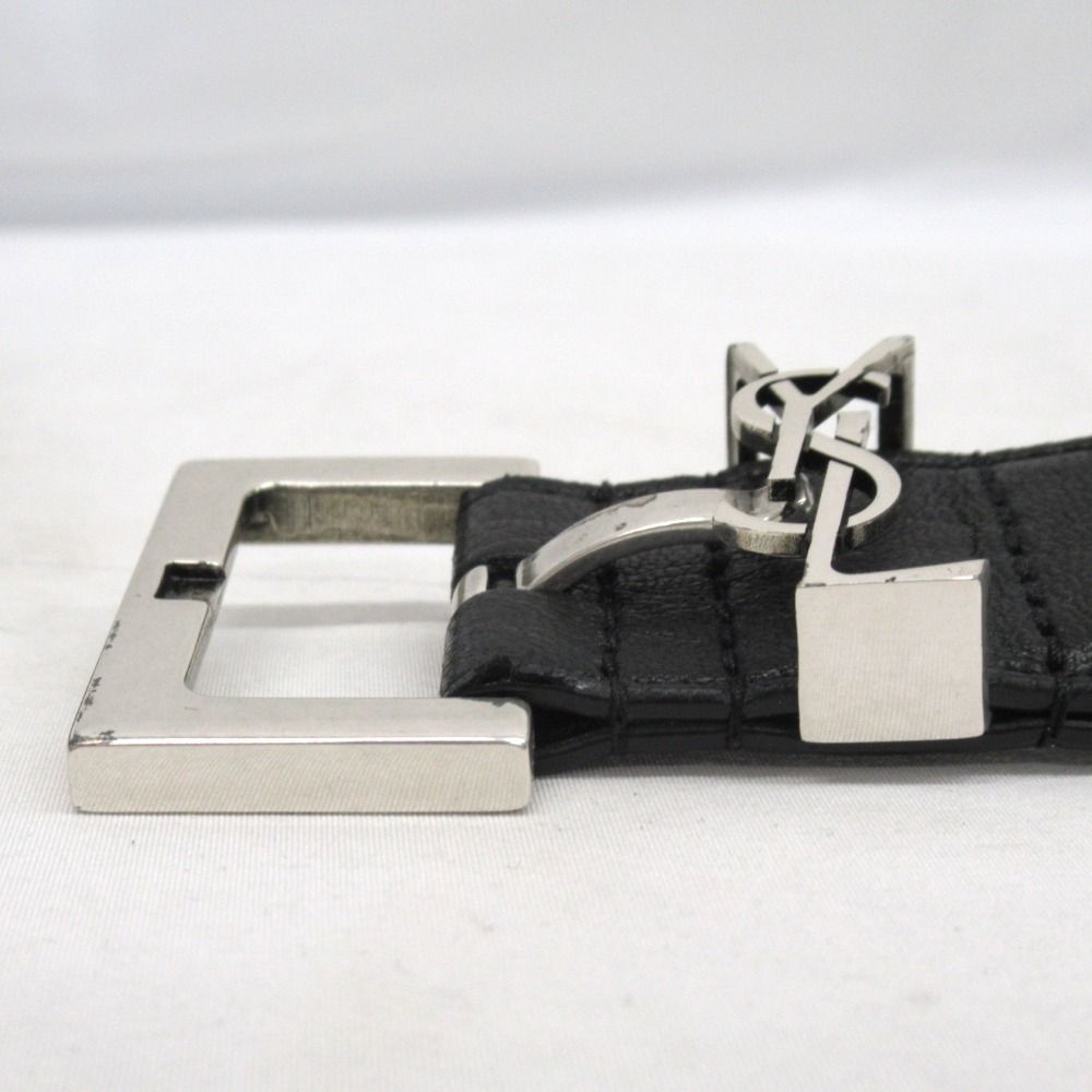 KR78801 イヴ・サンローラン ベルト カサンドラロゴ YSL ロゴ バックル