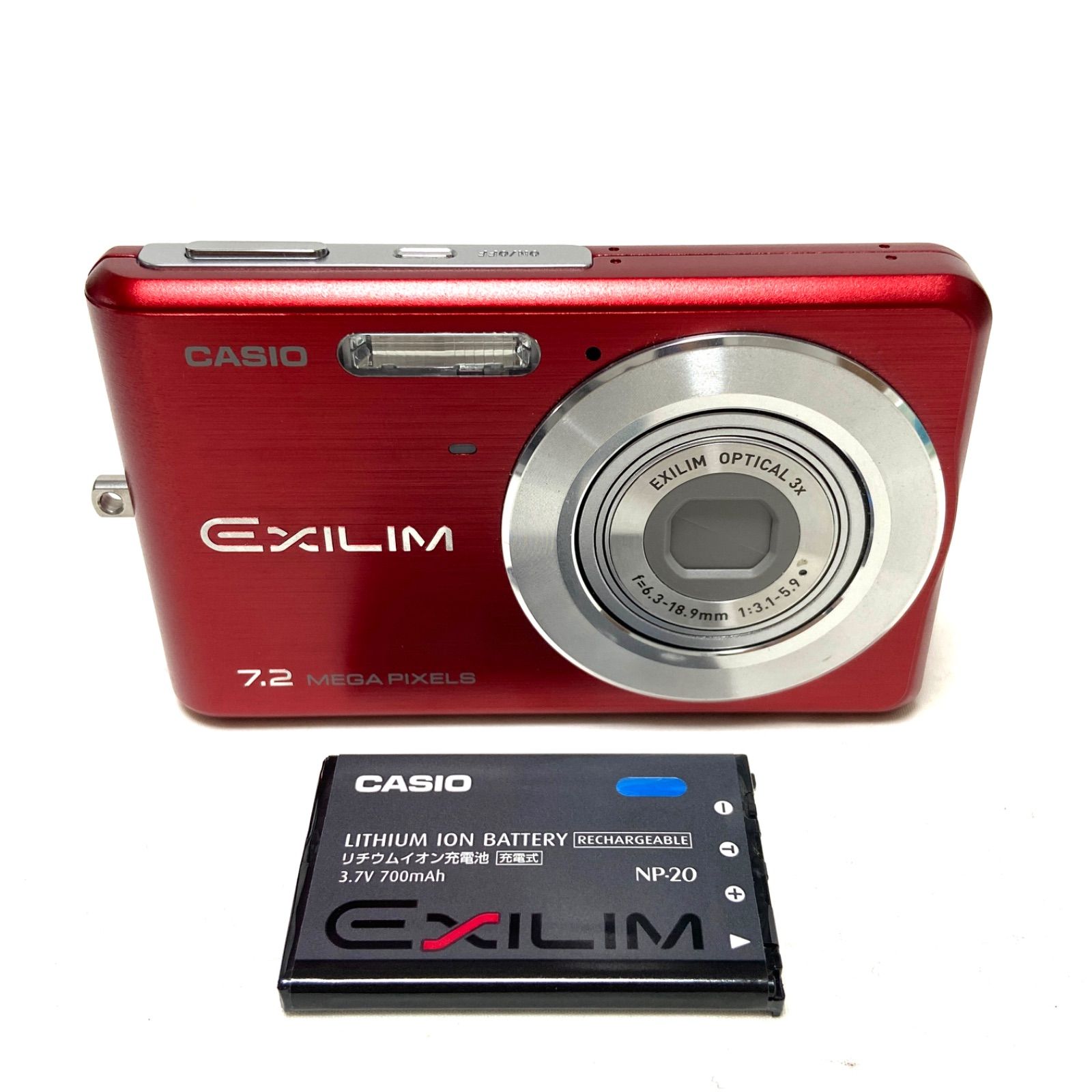 CASIO EXILIM EX-Z77 レッド コンパクトデジタルカメラ コンデジ