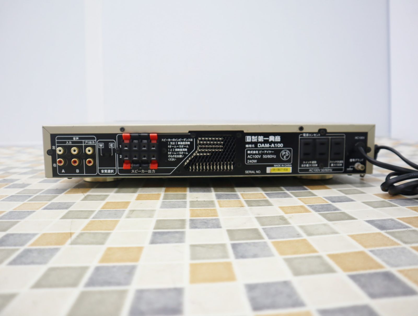 △カラオケ機器 ｜パワーアンプ｜第一興商 DAM-A100 ｜現状販売 240W