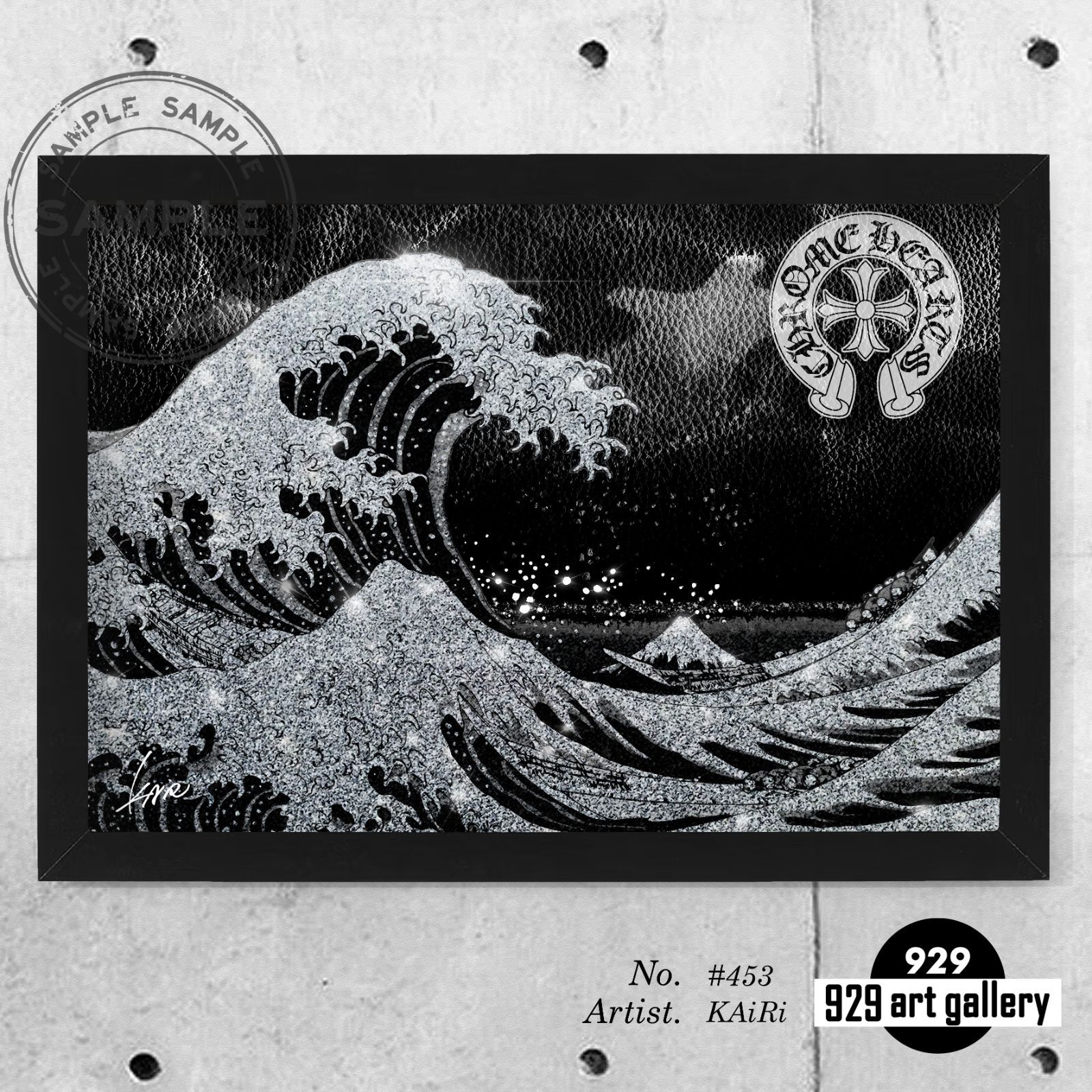 CHROMEHEARTS type☆A4額装済オマージュアートインテリアポスター.#453