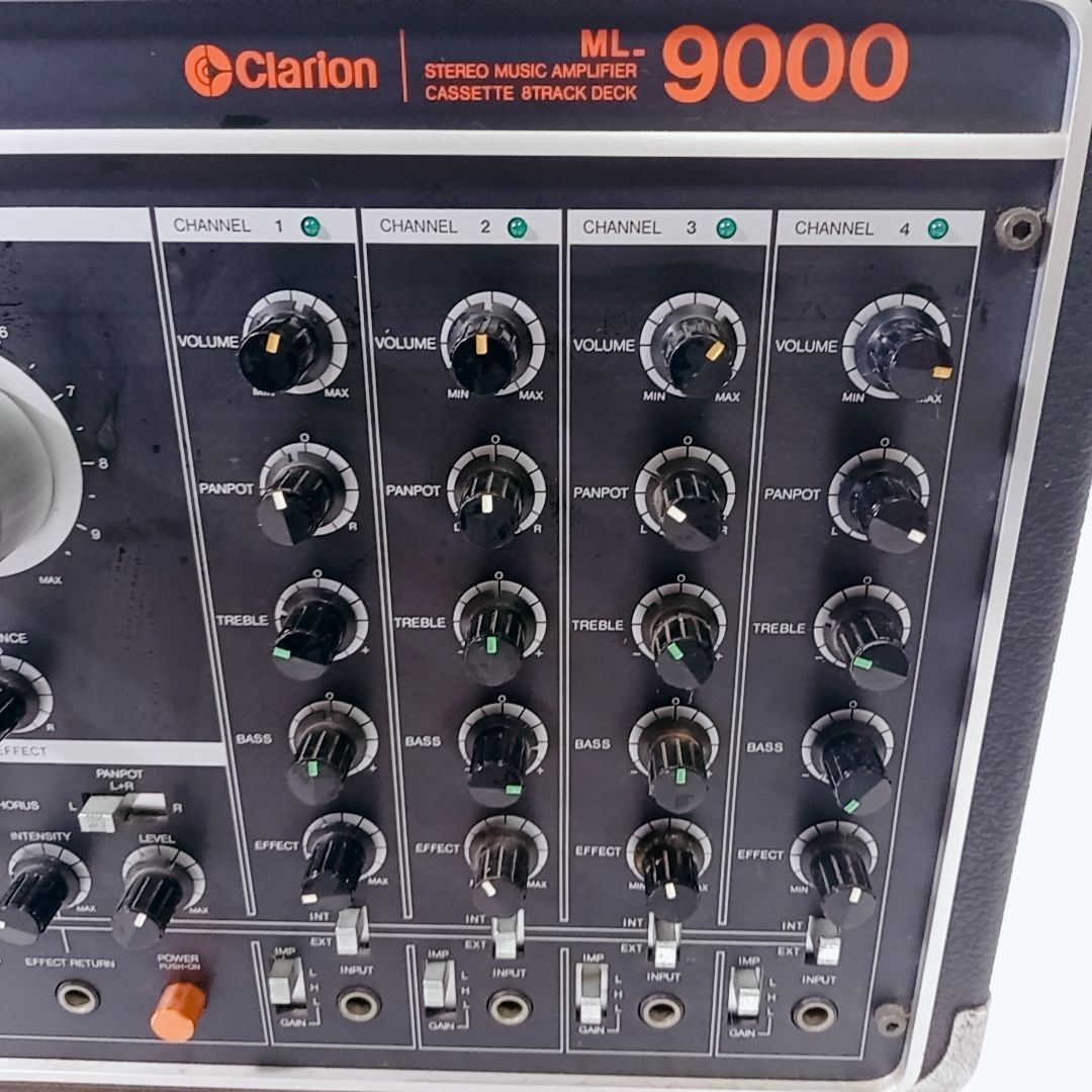 Clarion クラリオン カサットデッキ 8トラック ML-9000 ミキサーアンプ